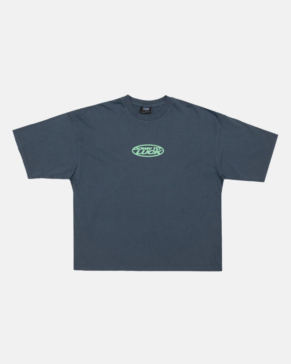 DOWN TO LUCK TEE DARK BLUE - Image 3