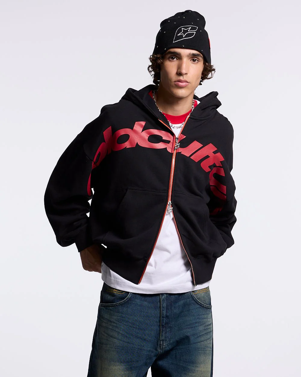 DRIVEN ZIP HOODIE BLACK - Image 3
