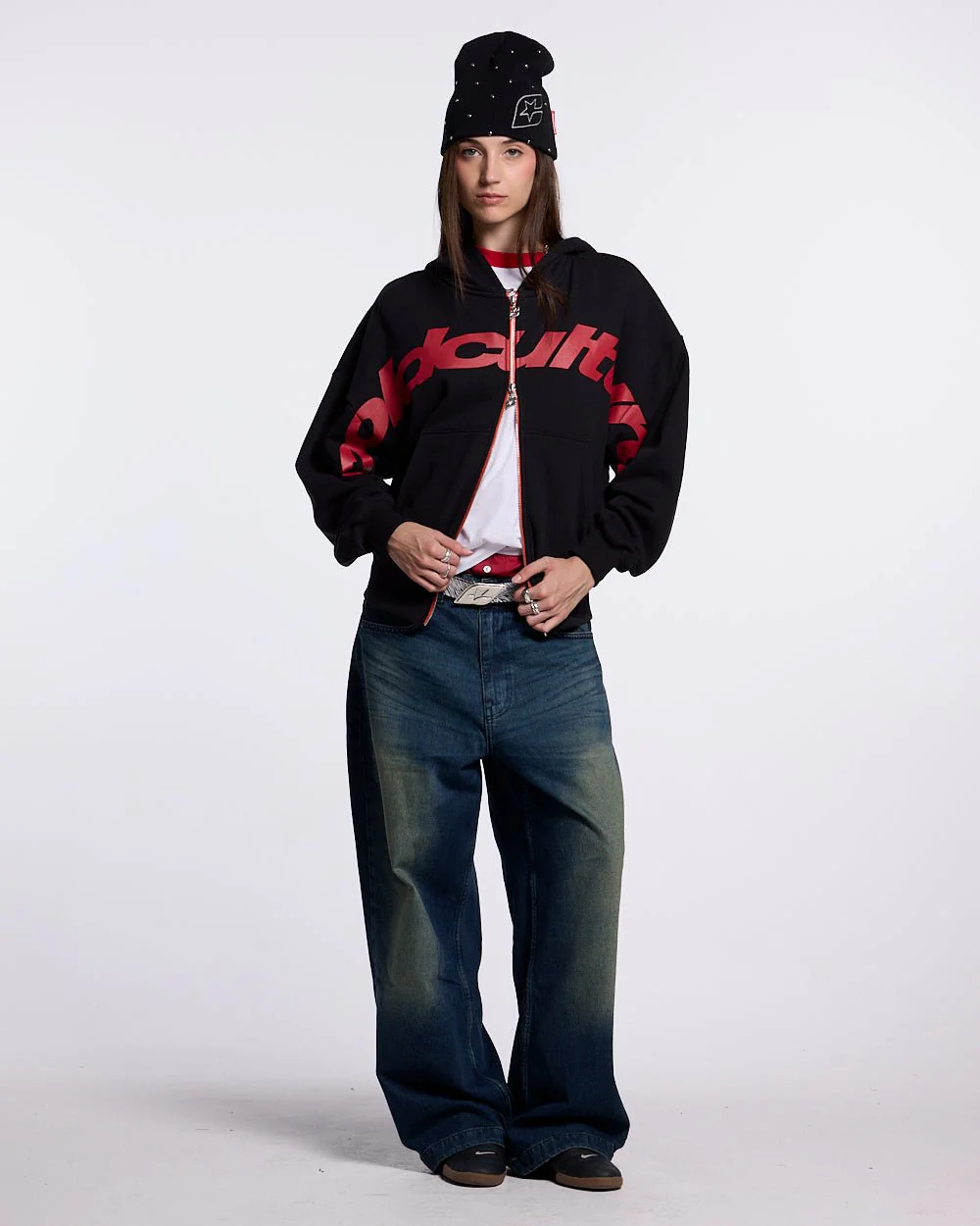 DRIVEN ZIP HOODIE BLACK - Image 5