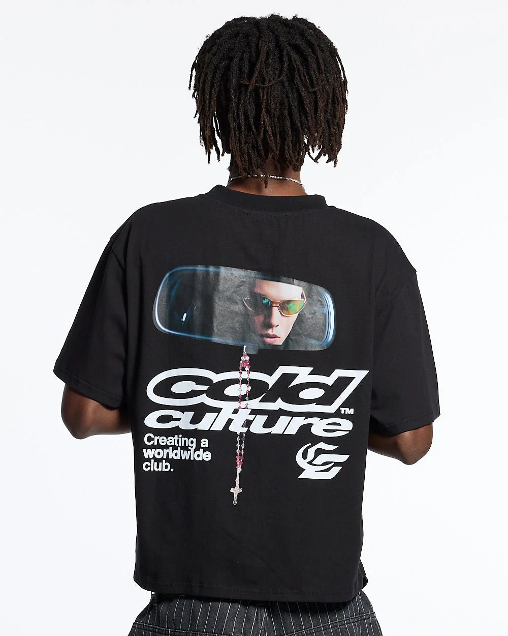 DRIVING MIRROR TEE BLACK - Image 3