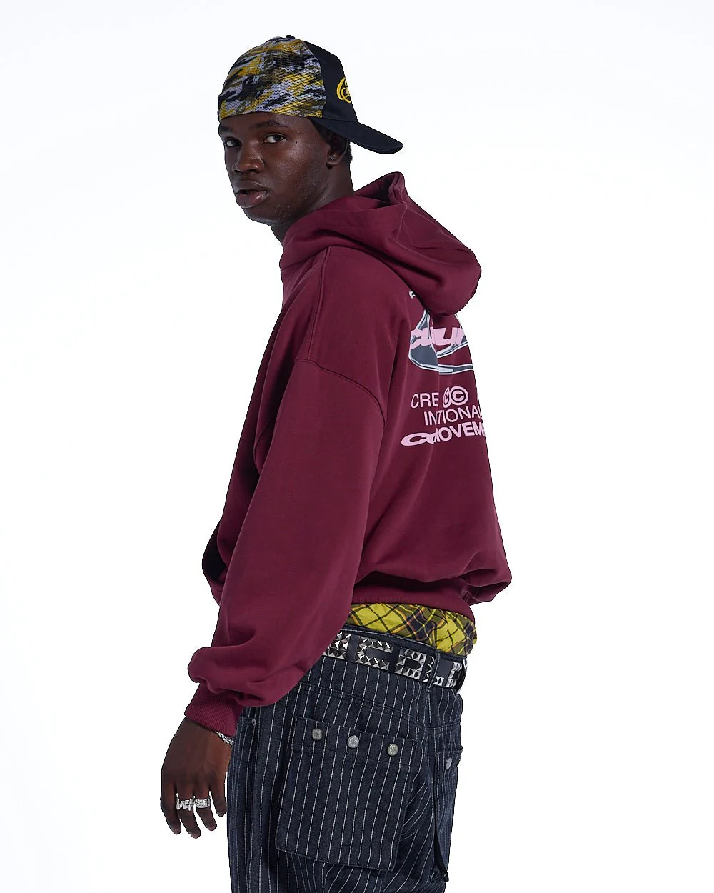 DYNAMIC HOODIE BURGUNDY - Image 2