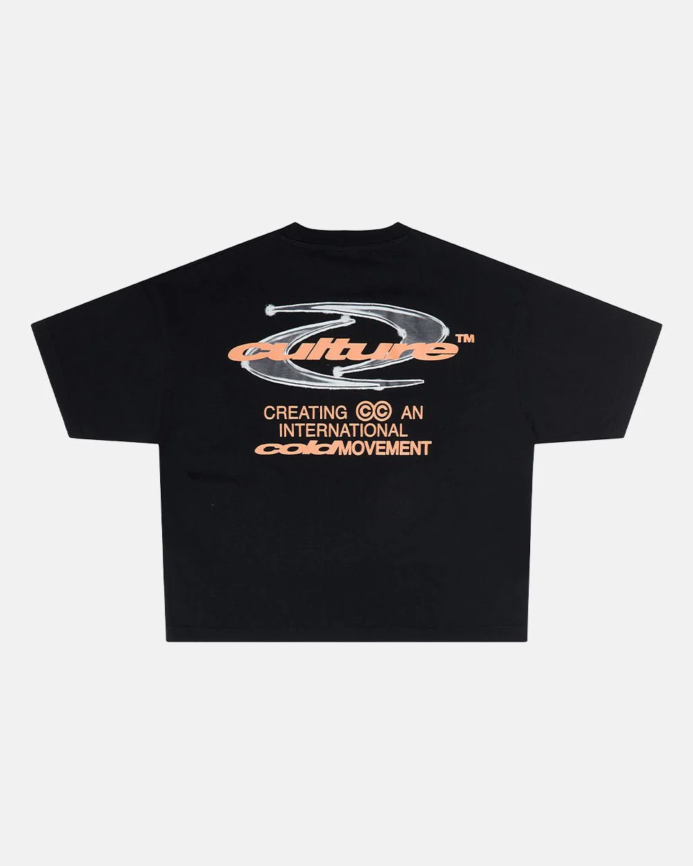 DYNAMIC TEE BLACK AND ORANGE