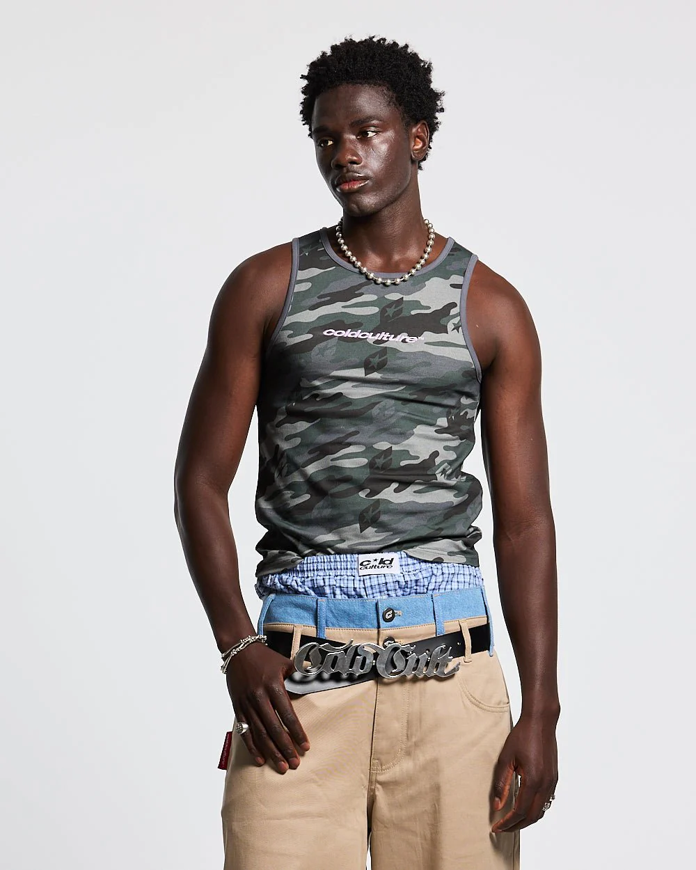 ESSENTIAL TANK TOP CAMO GREY - Image 2