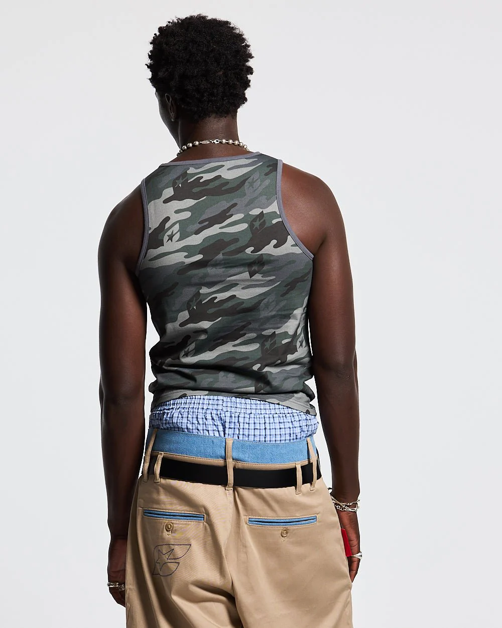 ESSENTIAL TANK TOP CAMO GREY - Image 4