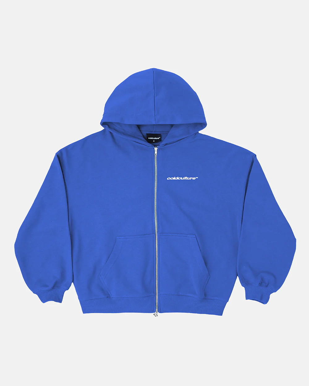 ESSENTIAL ZIP HOODIE ELECTRIC BLUE - Image 2
