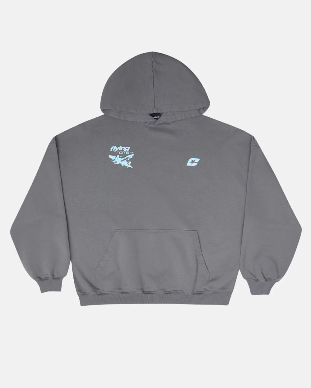 FLYING HOME HOODIE SMOKEY GREY - Image 3