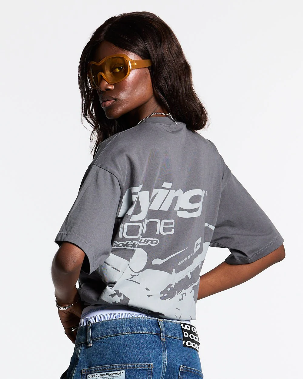 FLYING HOME TEE DOVE GREY - Image 5