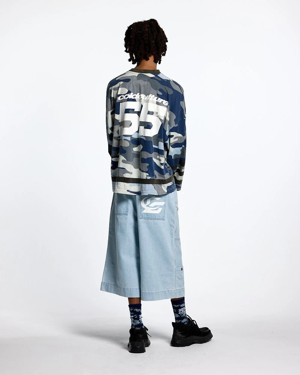 GOALKEEPER LONGSLEEVE HOCKEY TEE BLUE CAMO - Image 5
