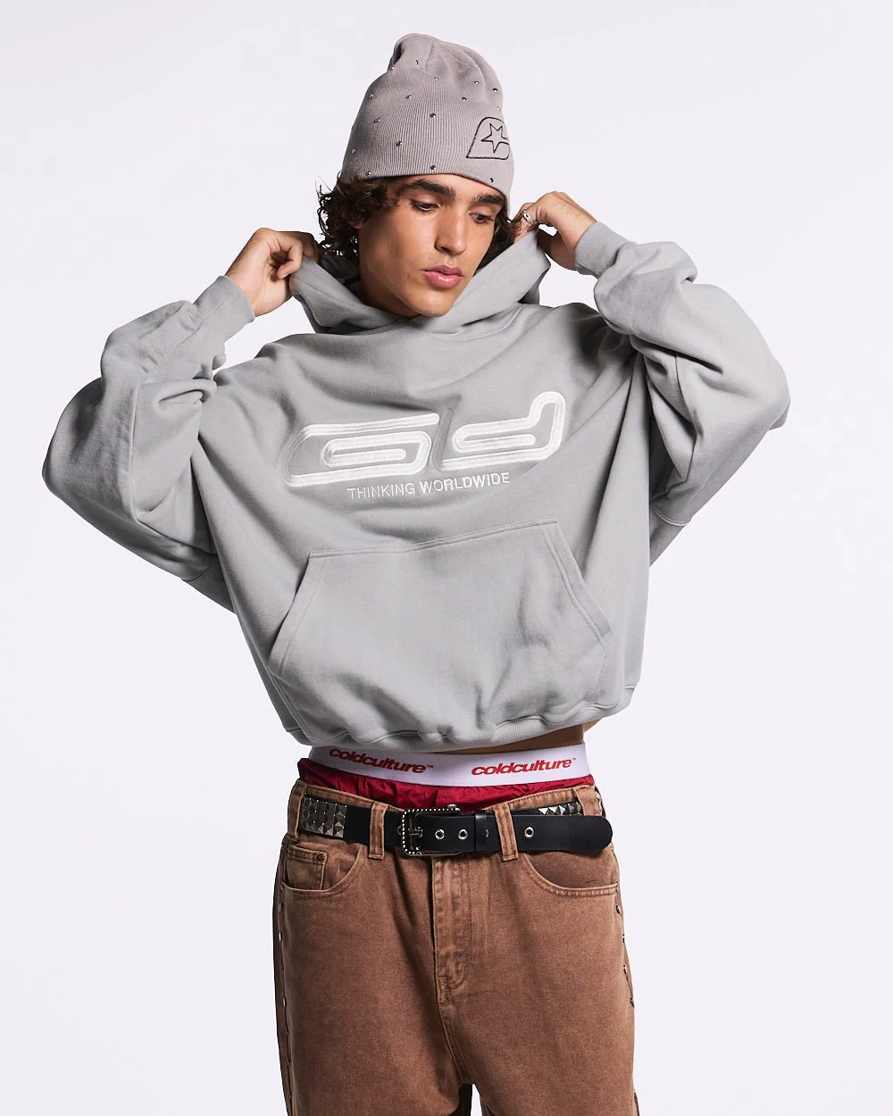 GRAFFITI HOODIE GREY - Image 2