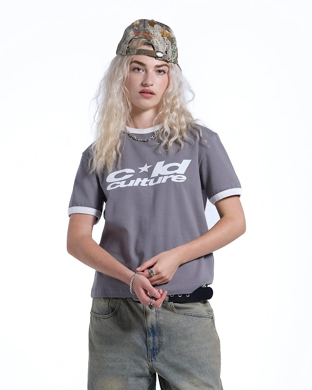 HARPER TEE ASH GREY AND WHITE - Image 5