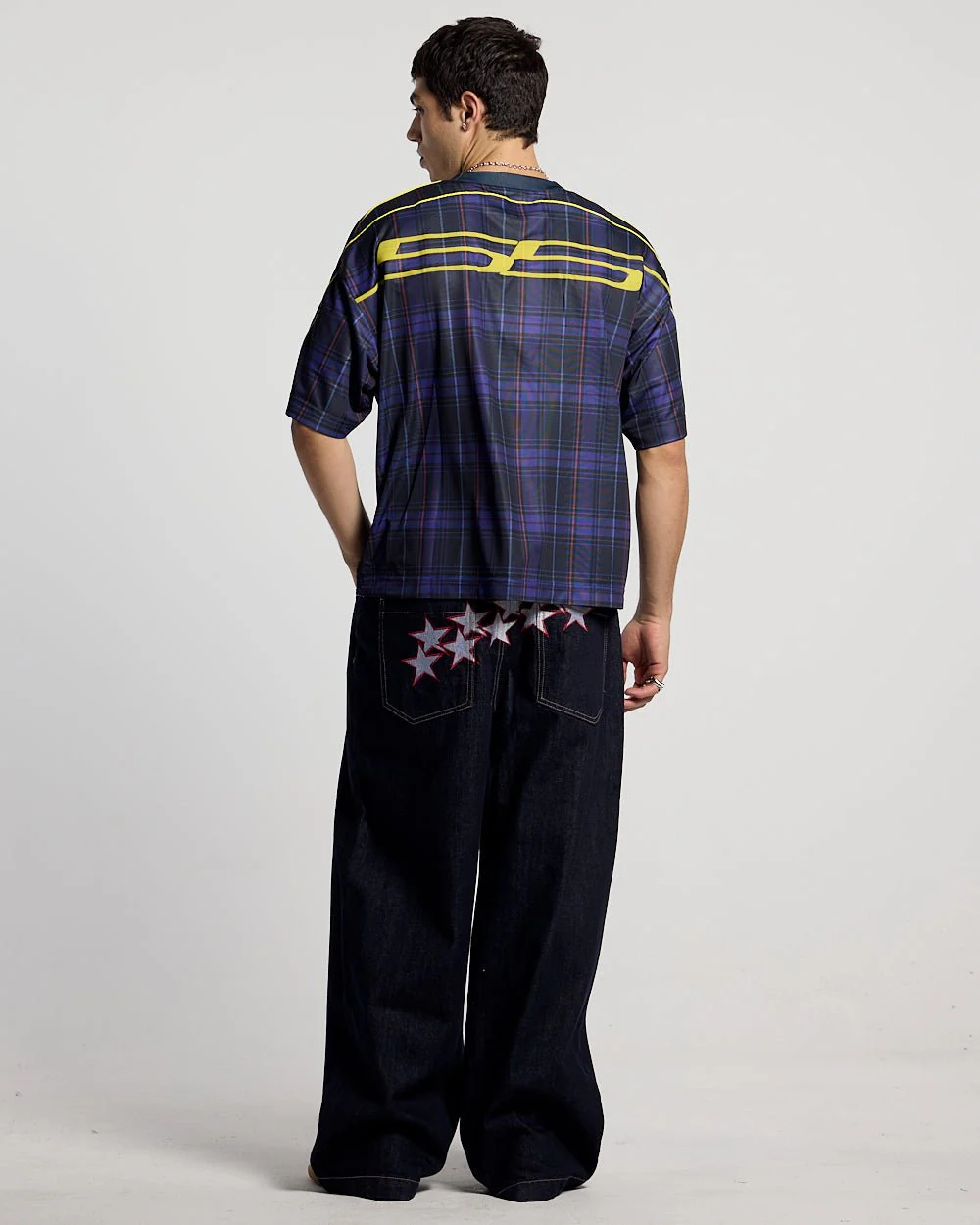 HIGHLANDS PLAID TEE DARK BLUE - Image 4