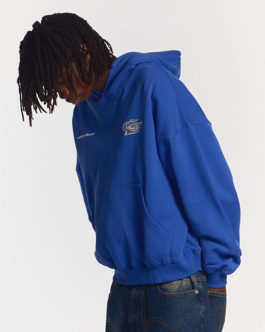 HYPERCHROME HOODIE ELECTRIC BLUE - Image 4