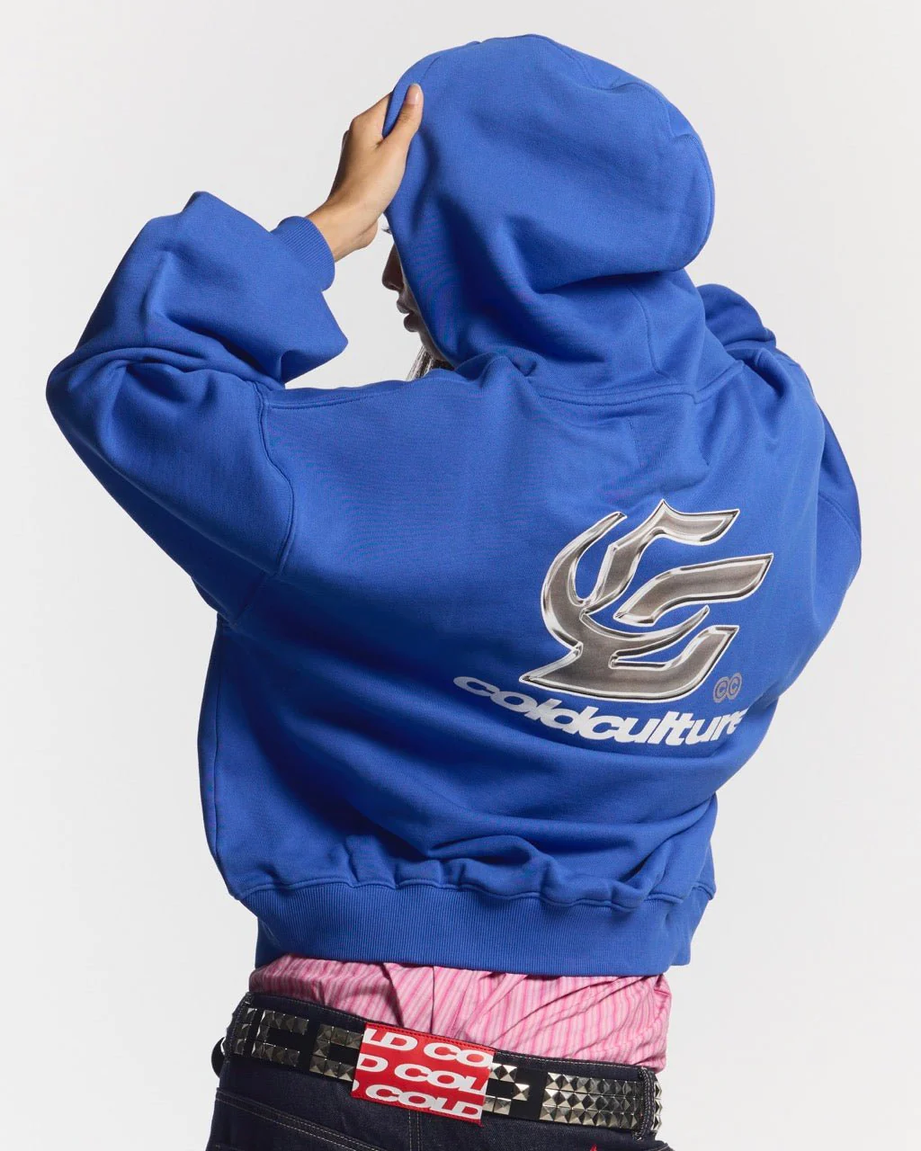 HYPERCHROME HOODIE ELECTRIC BLUE - Image 5