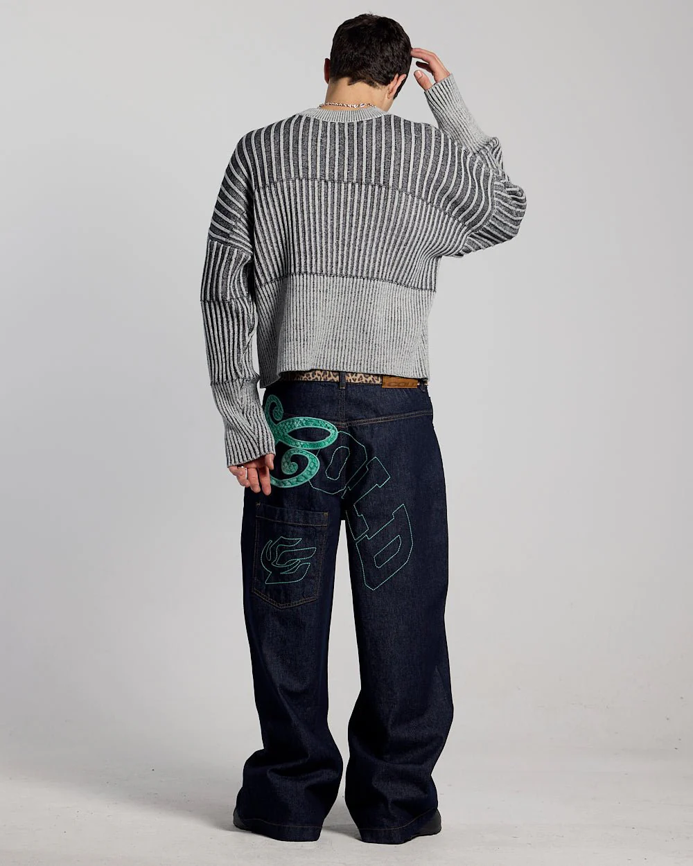 HYPERLINES KNIT BLACK & GREY - Image 4