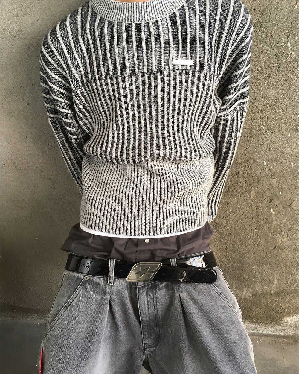 HYPERLINES KNIT BLACK & GREY - Image 7