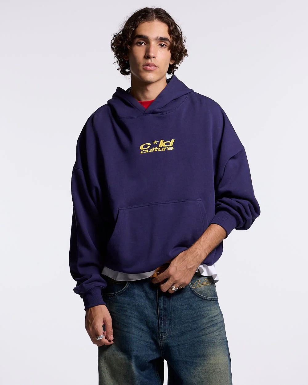ICONIC COLD HOODIE NAVY BLUE - Image 4