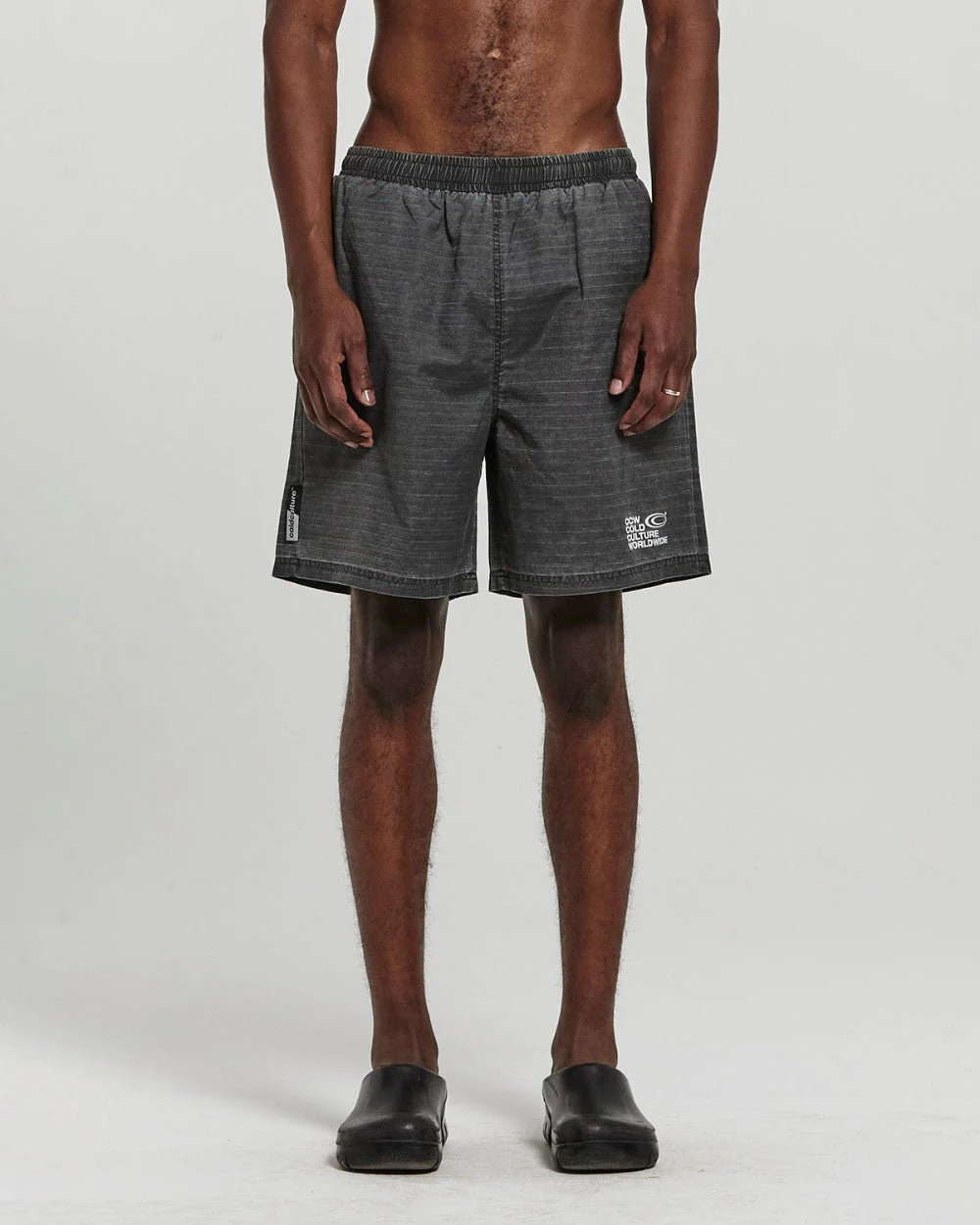 INDUSTRIAL SWIM SHORTS BLACK DYED - Image 3