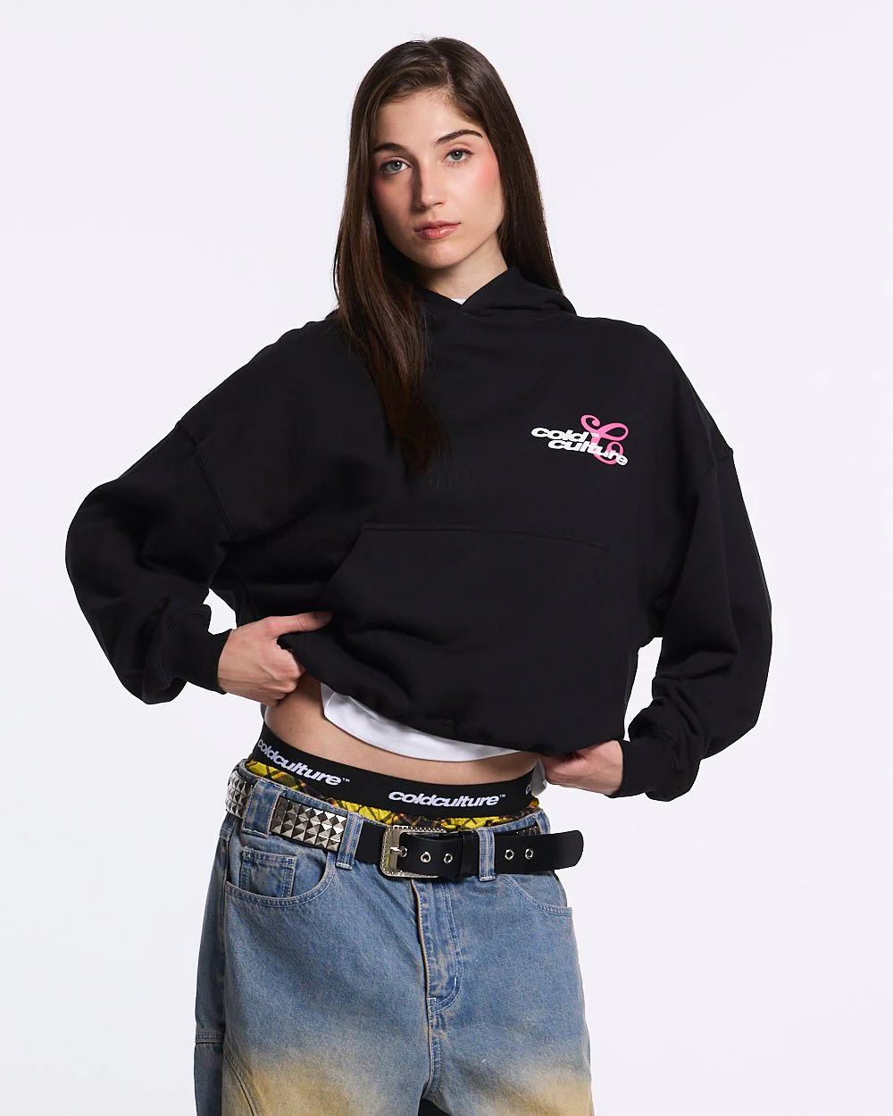 KISS THE BUNNY HOODIE BLACK - Image 6