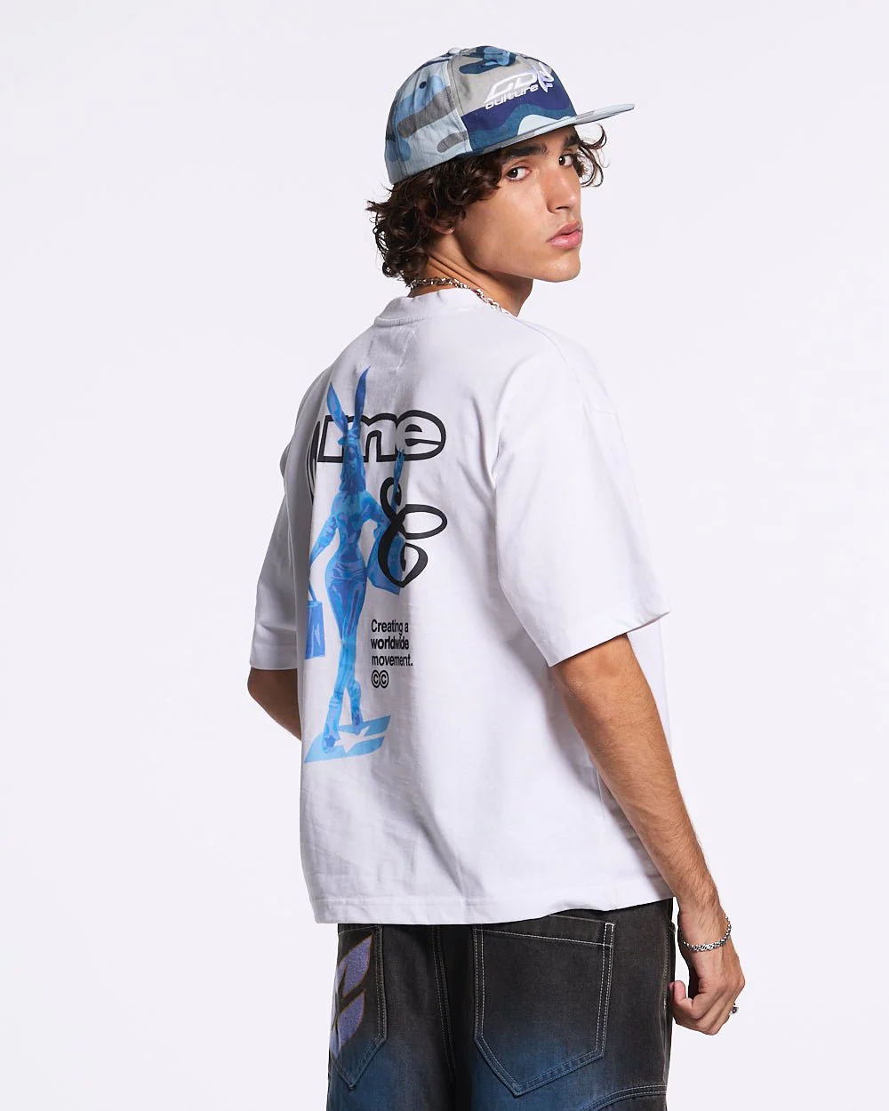 KISS THE BUNNY TEE WHITE - Image 3