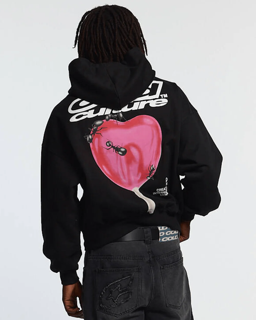 LOLLIPOP ZIP HOODIE BLACK - Image 3