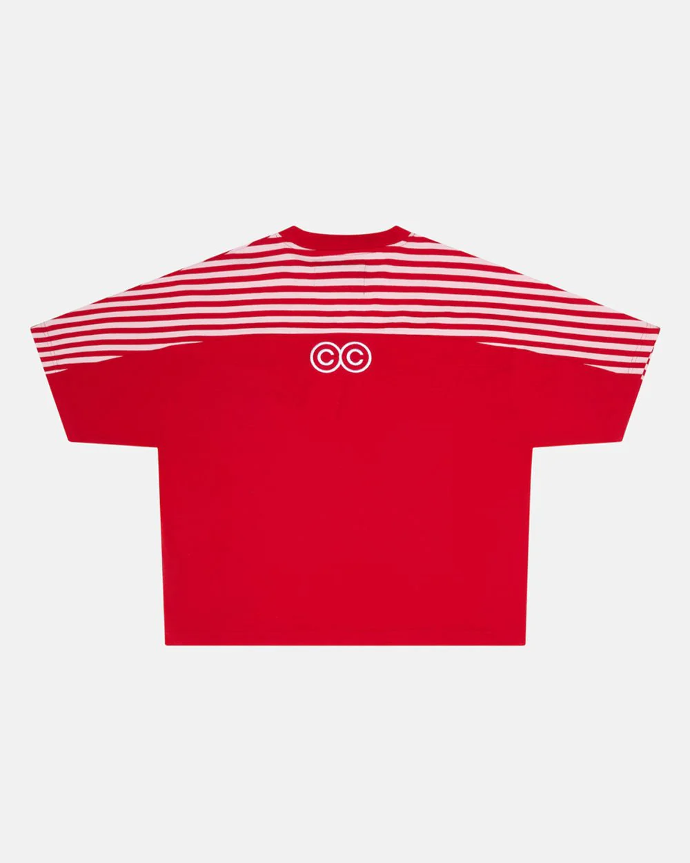 LOLLY HALF STRIPES TEE PINK AND RED - Image 3