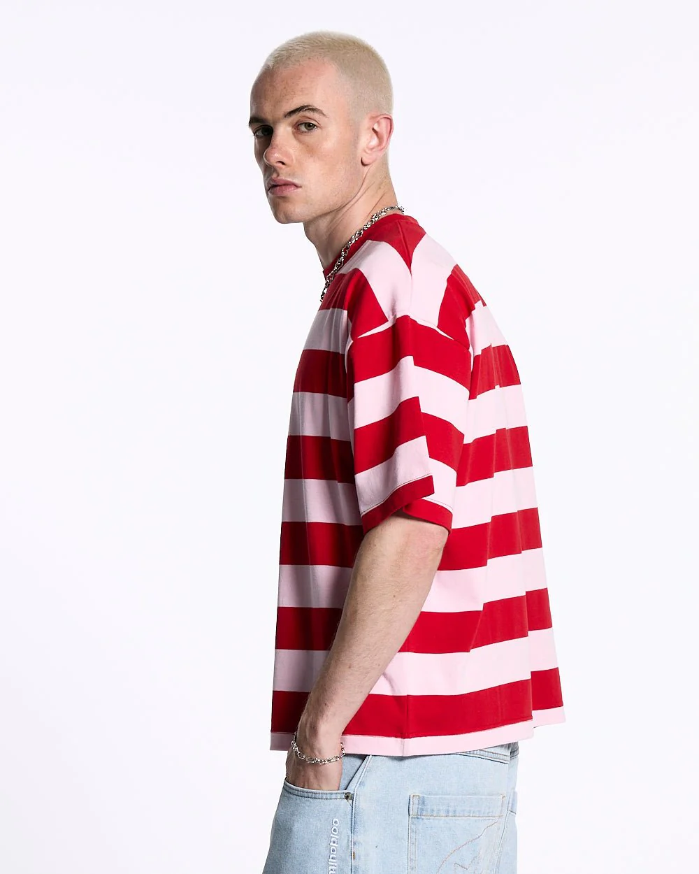 LOLLY ICE TEE PINK AND RED STRIPES - Image 4