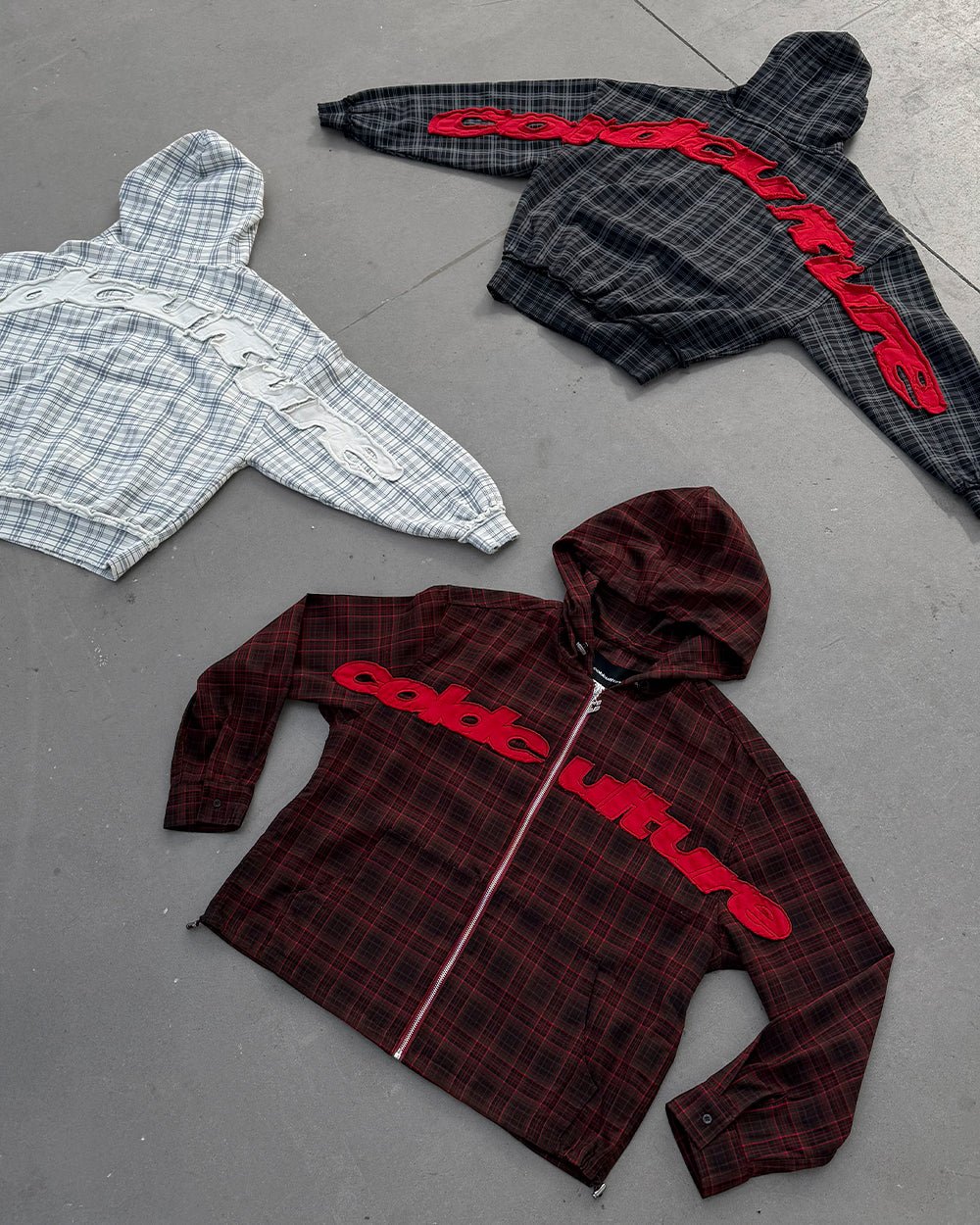 MEMPHIS HOODED SHIRT RED & BLACK TARTAN - Image 10