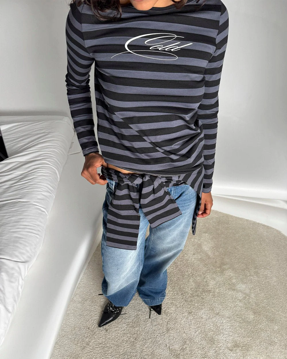 MOONLINE LONGSLEEVE TOP GREY - Image 7