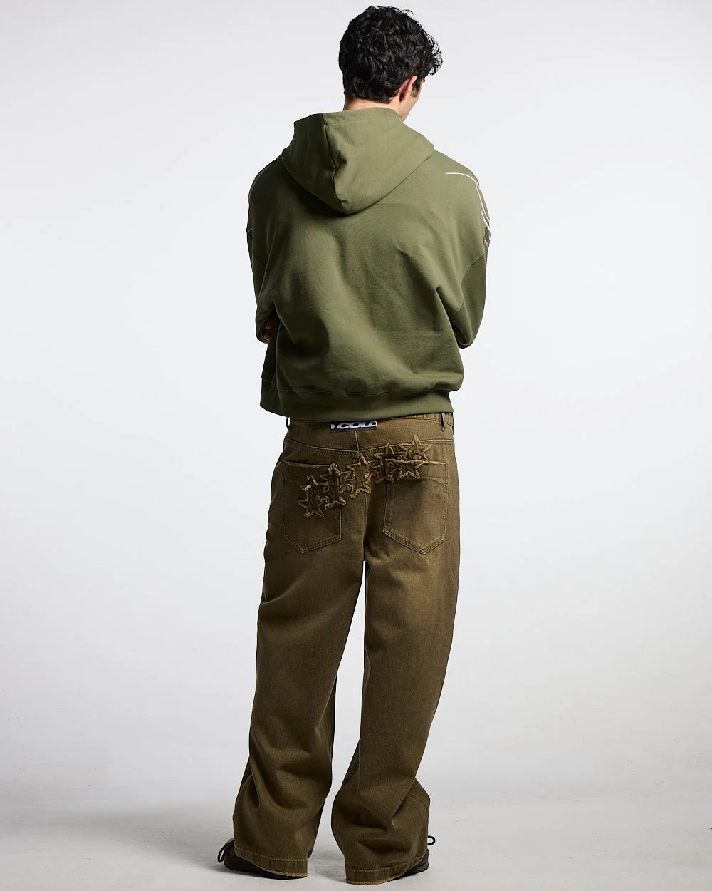 NEW SCRIPT ZIP HOODIE GREEN & PINK - Image 4