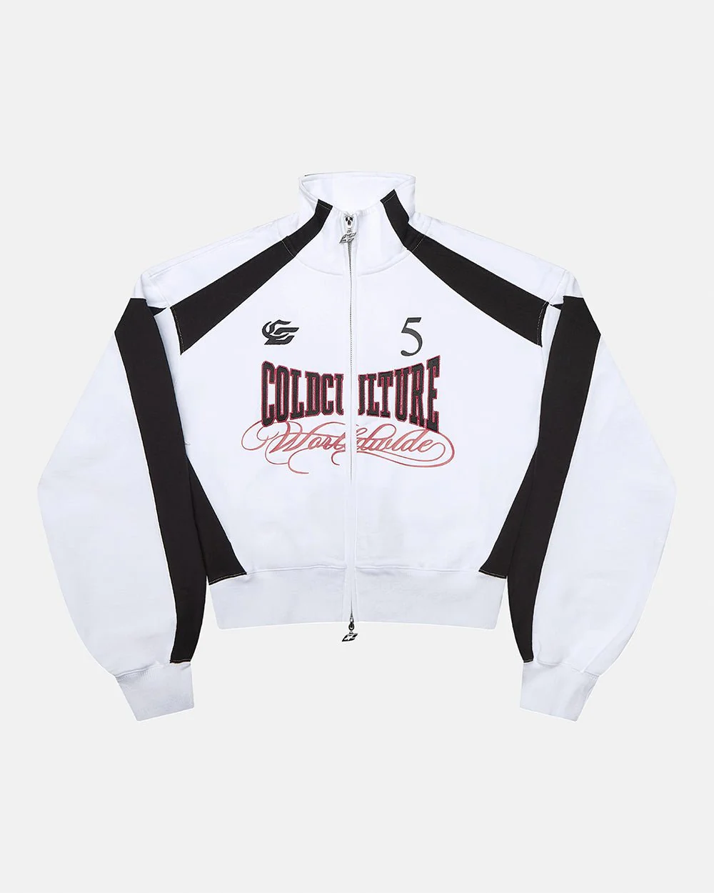 NIA SET ZIP UP WHITE & BLACK - Image 2