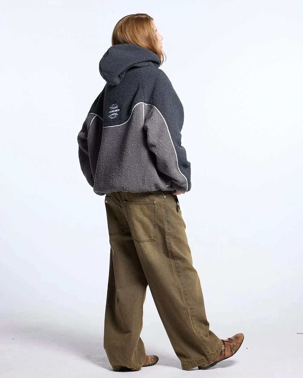 NO RISK FLEECE JACKET HEAVY GREY/DUST GREY - Image 6