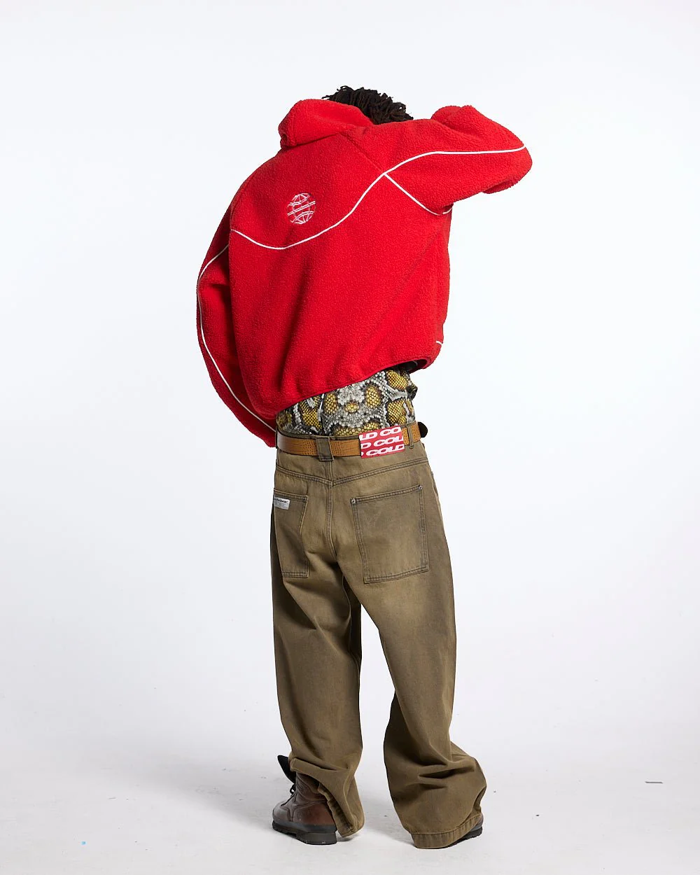 NO RISK FLEECE JACKET VIVID RED - Image 4
