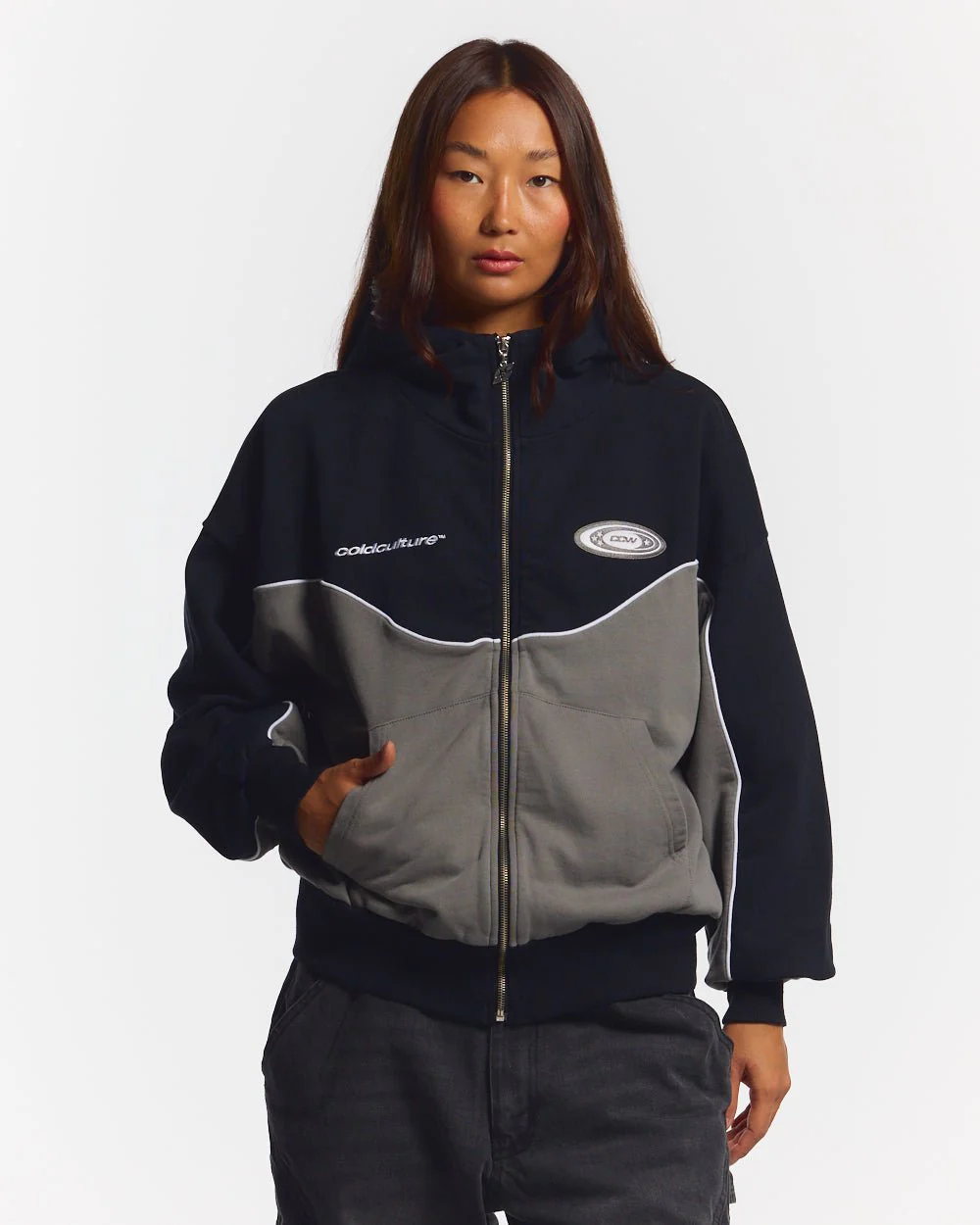 NO RISK ZIP HOODIE BLACK - Image 5
