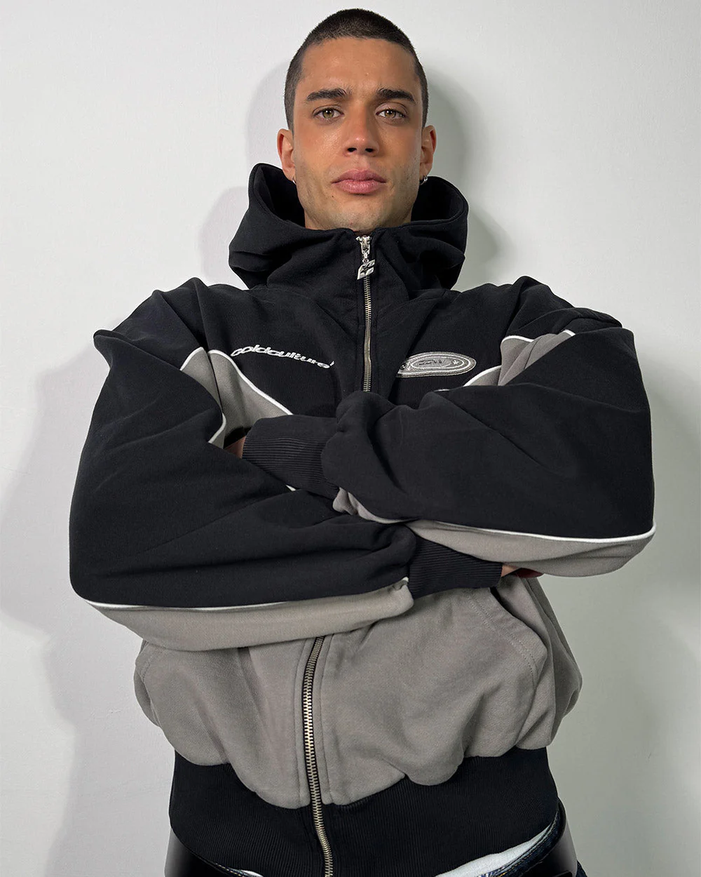 NO RISK ZIP HOODIE BLACK - Image 7