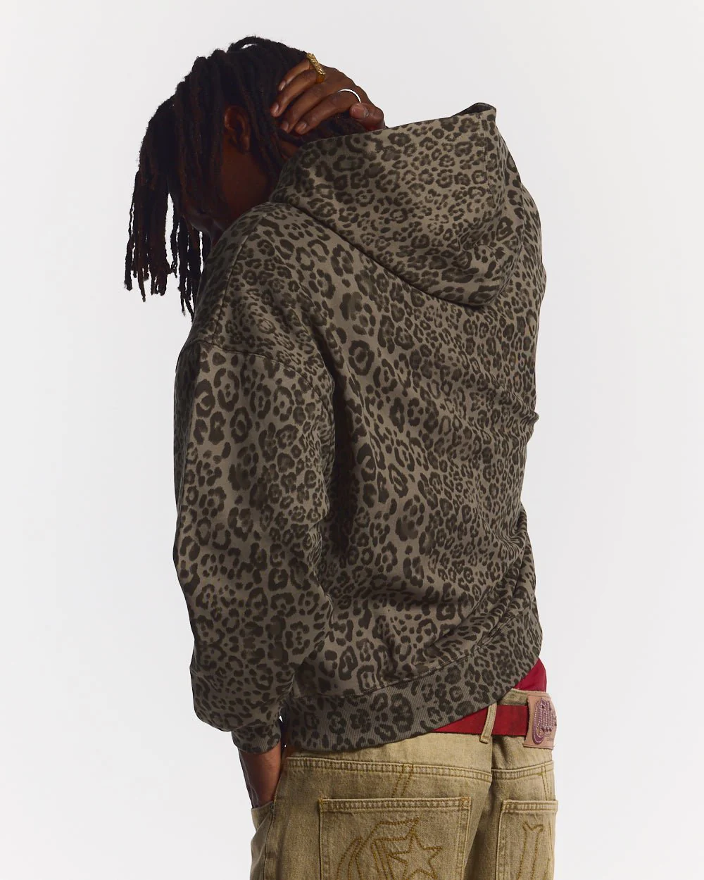 NOCTURNE BEAST ZIP HOODIE BROWN - Image 4