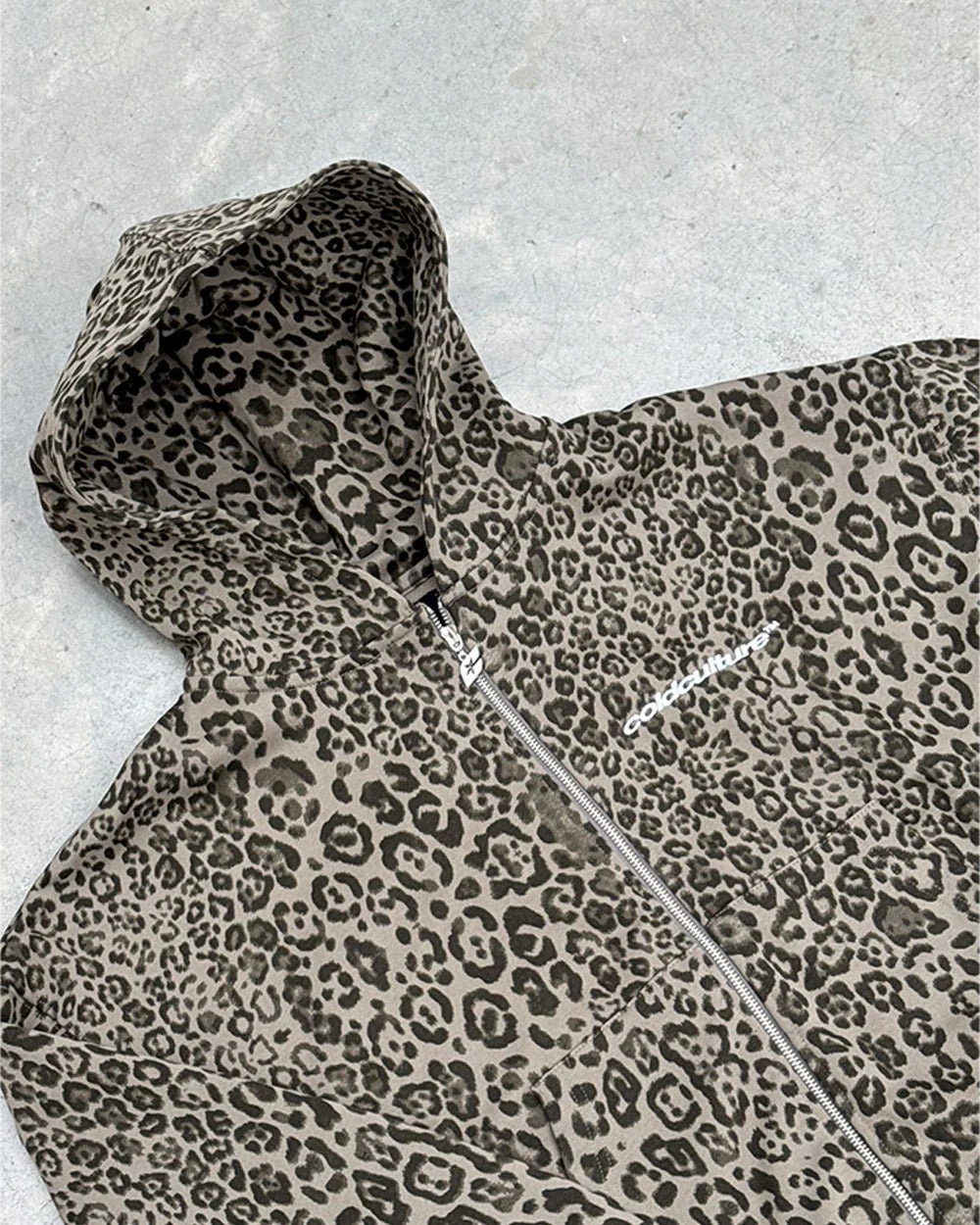 NOCTURNE BEAST ZIP HOODIE BROWN - Image 9