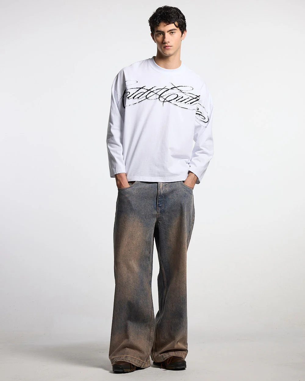 NUMBER 5 V3 DENIM PANTS DARK BLUE - Image 7