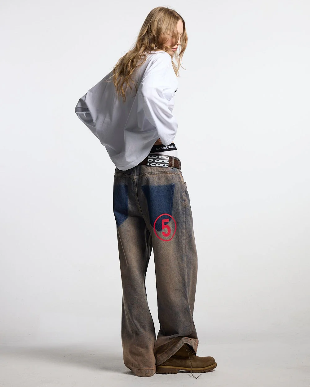 NUMBER 5 V3 DENIM PANTS DARK BLUE - Image 8