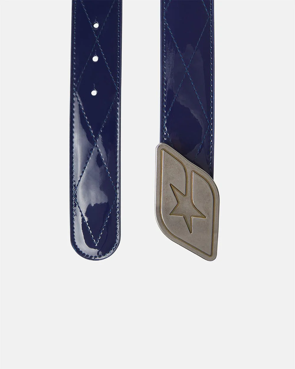 ORIGINAL LEATHER BELT GLOSSY DARK BLUE - Image 2