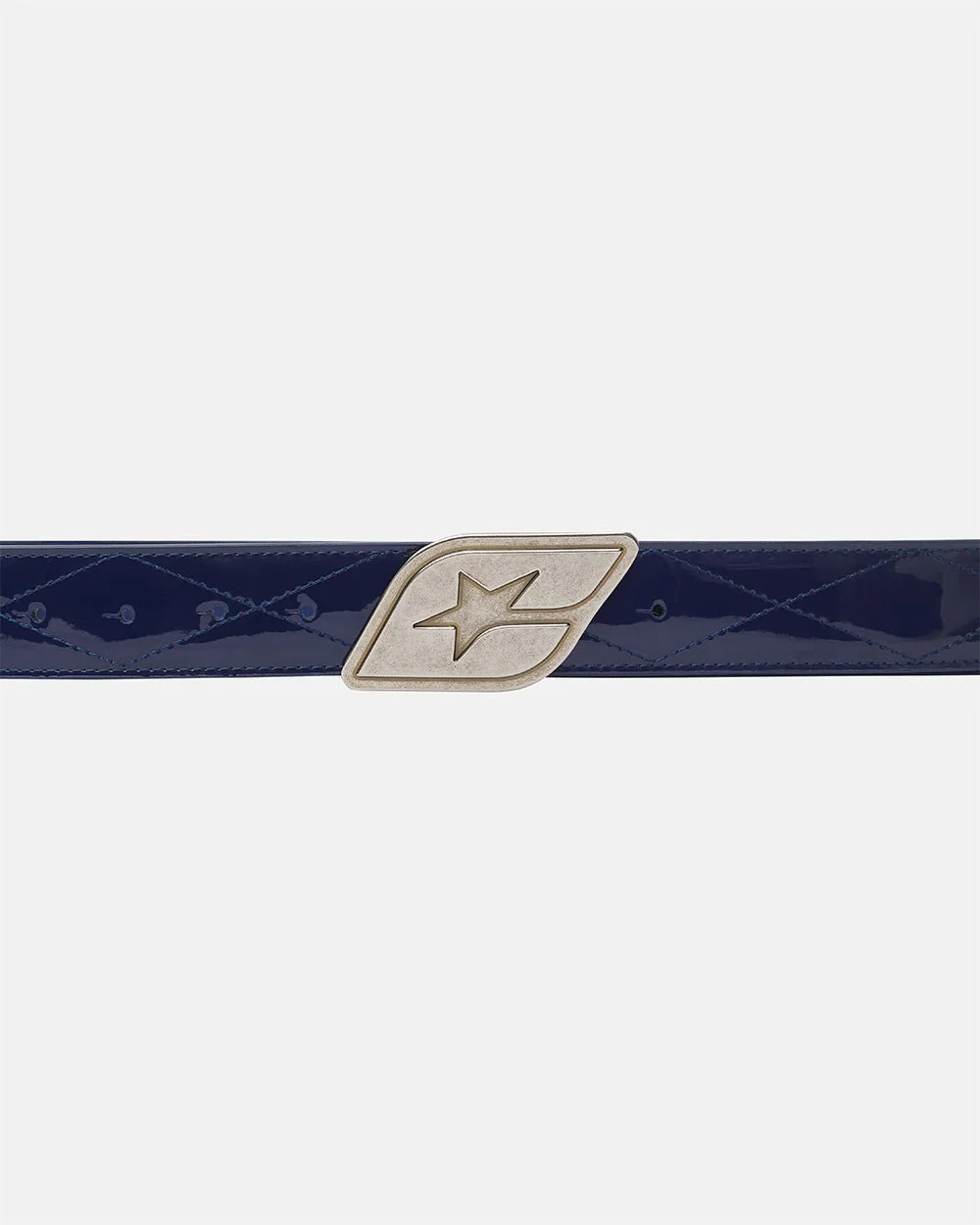 ORIGINAL LEATHER BELT GLOSSY DARK BLUE - Image 3