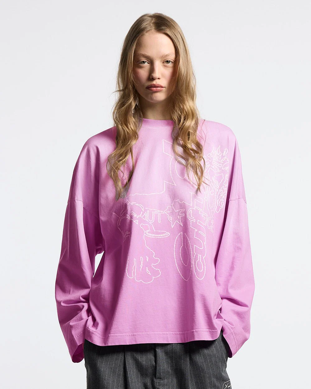 OUT OF THE OFFICE LONGSLEEVE PINK - Image 6