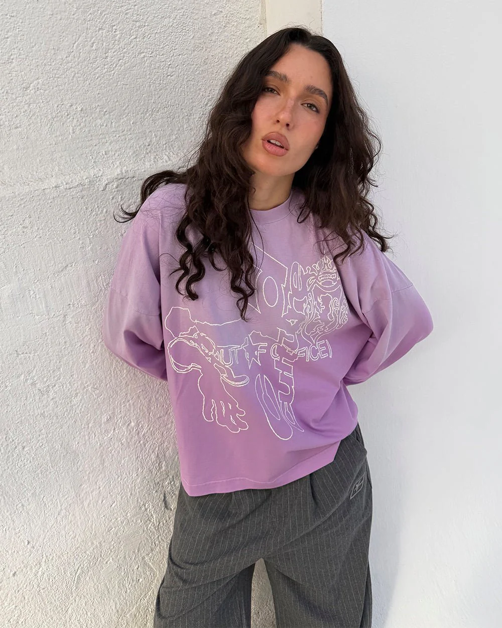 OUT OF THE OFFICE LONGSLEEVE PINK - Image 8