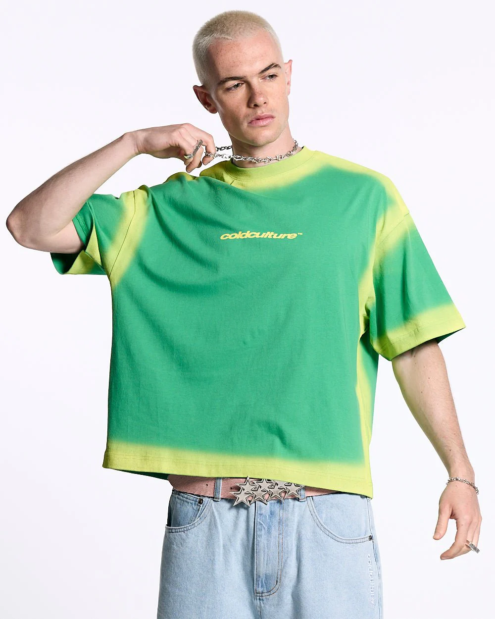 PANELS TEE GREEN AND YELLOW - Image 4