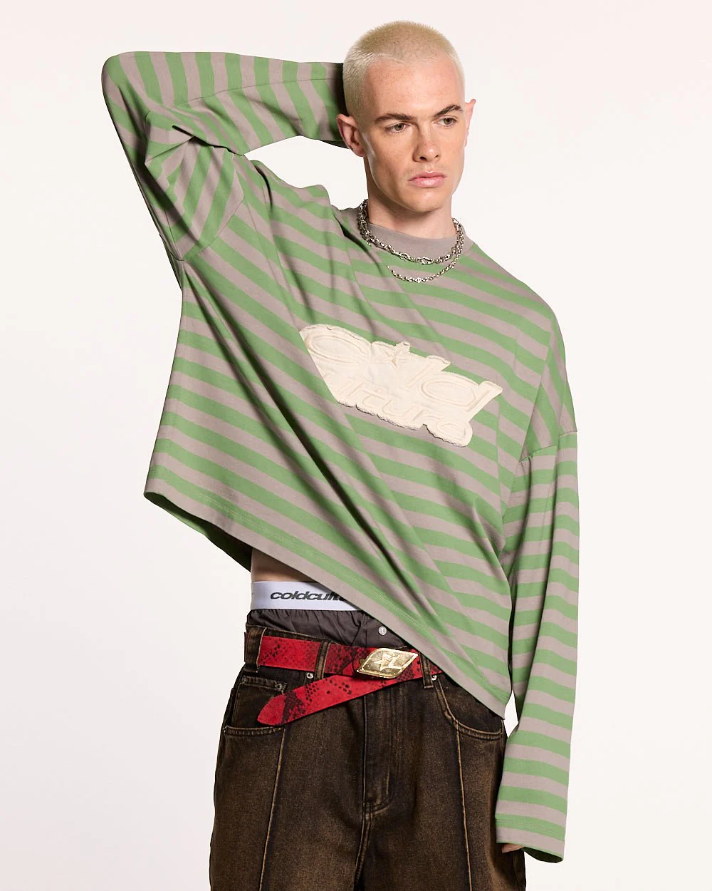 PARDON ME LONGSLEEVE GREEN & GREY - Image 3
