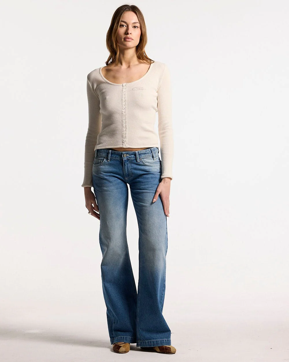 PERFECT LONGSLEEVE TOP OFF WHITE - Image 6