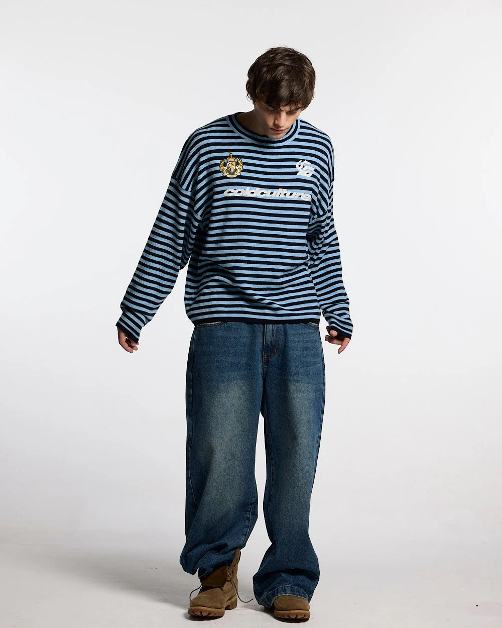 PHARREL LONGSLEEVE DARK & LIGHT BLUE - Image 4