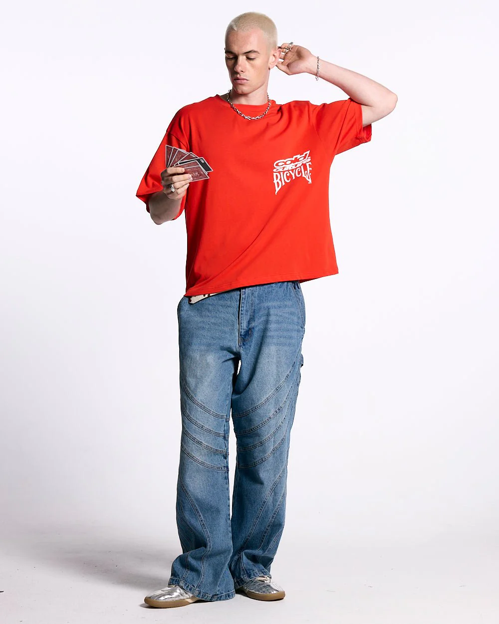 POKER BICYCLE TEE FIERY RED - Image 4
