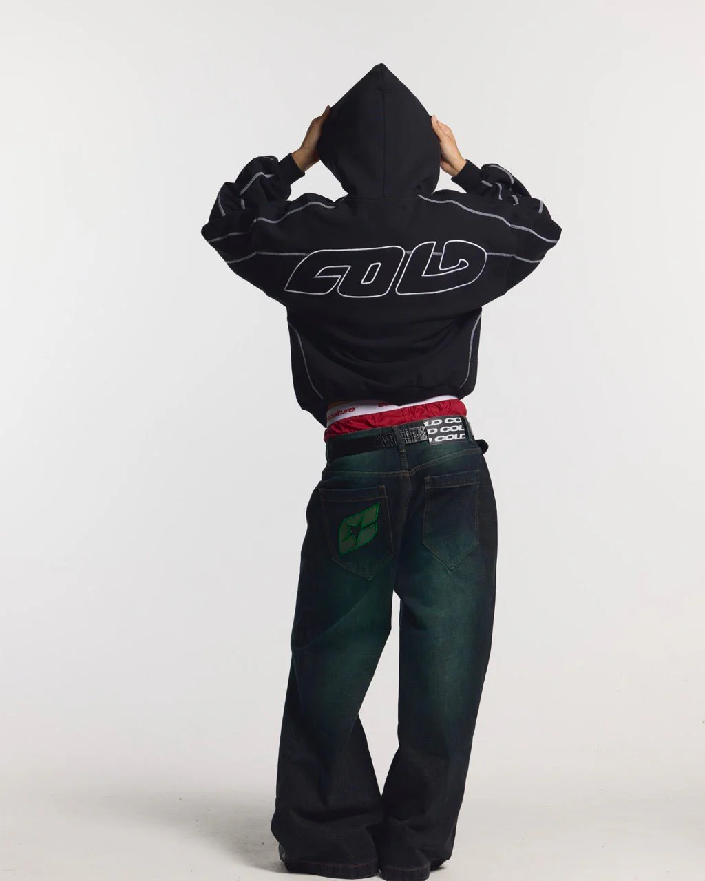 PRECIOUS V3 PANTS BLACK & GREEN - Image 5