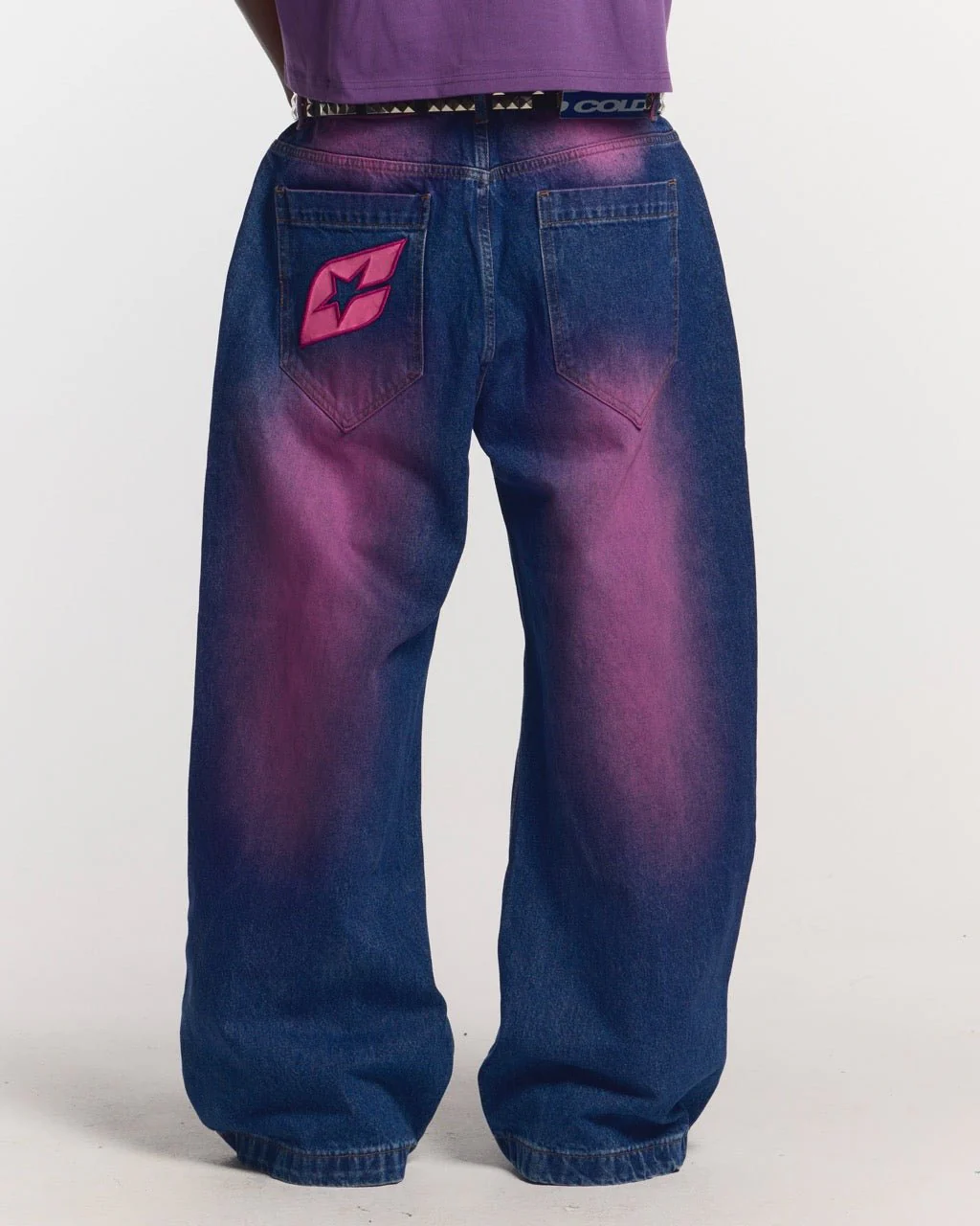 PRECIOUS V3 PANTS BLUE & PINK - Image 3