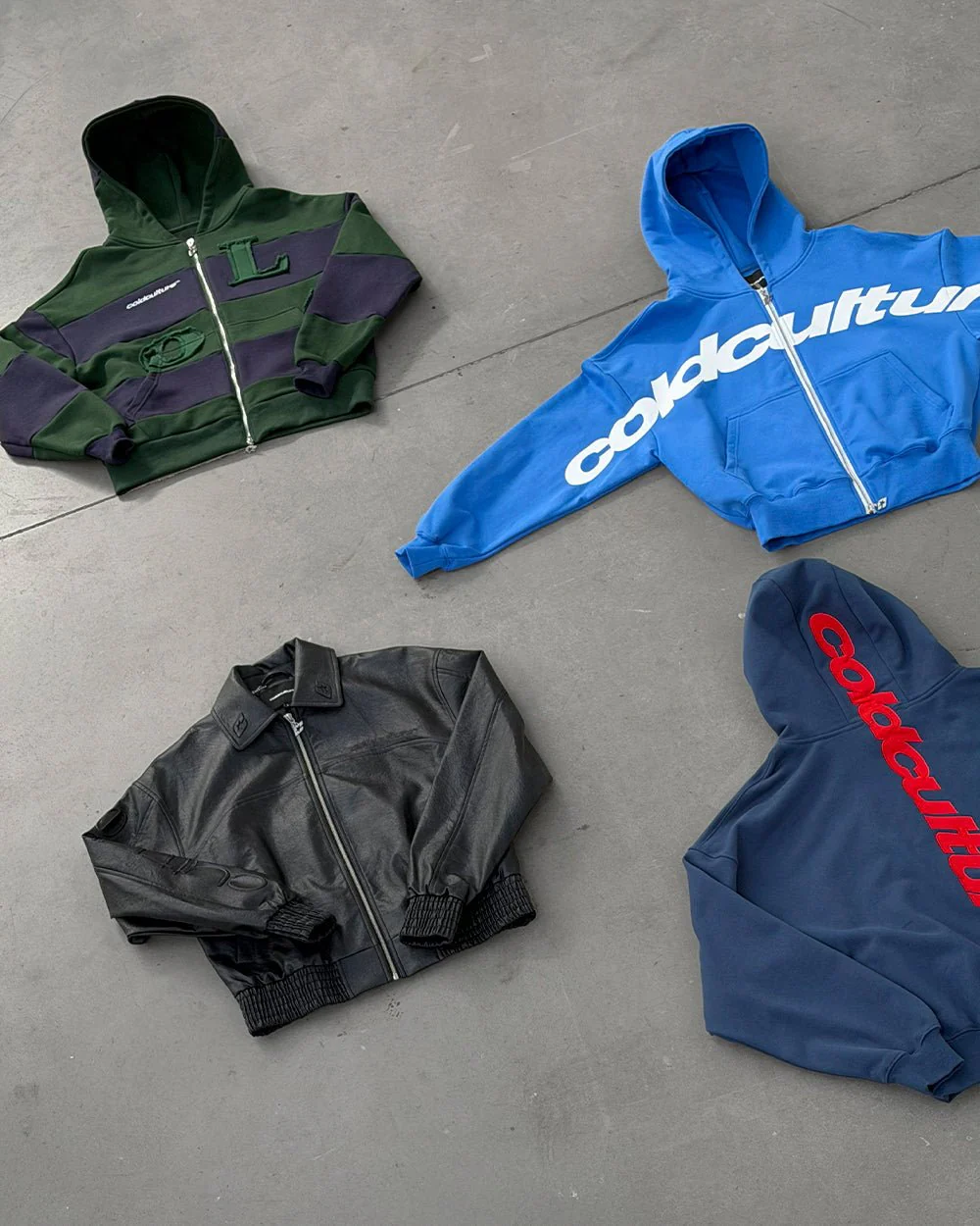DRIVEN ZIP HOODIE BLUE & WHITE - Image 7